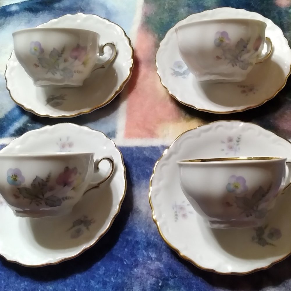 WINTERLING BAVARIAN VINTAGE Demitasse Cup and Saucer 8pc Set